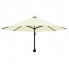 Parasol ścienny na metalowym słupku, 300 cm, piaskowy