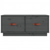 Szafka pod TV, szara, 80x34x35 cm, lite drewno sosnowe