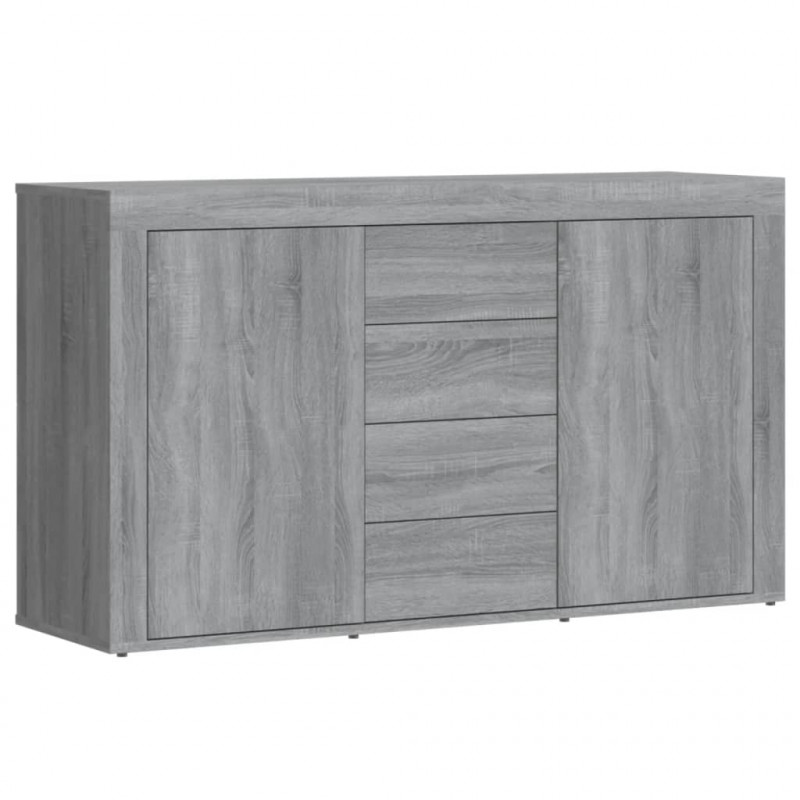 Szafka, szary dąb sonoma, 120x36x69 cm, materiał drewnopochodny