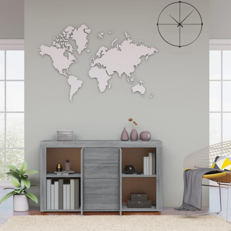 Szafka, szary dąb sonoma, 120x36x69 cm, materiał drewnopochodny