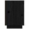 Szafki nocne, 2 szt., czarne, 50x34x50 cm, lite drewno sosnowe
