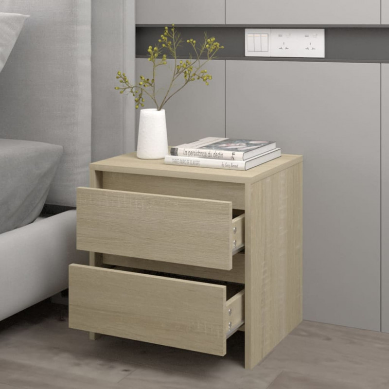 Szafka nocna dąb sonoma 45x34,5x44,5 cm materiał drewnopochodny
