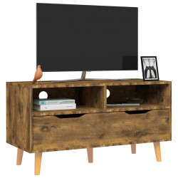 Szafka pod TV, przydymiony dąb, 90x40x48,5 cm