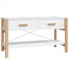 Szafka pod TV, biała, 82x38x45 cm, materiał drewnopochodny