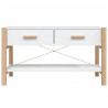 Szafka pod TV, biała, 82x38x45 cm, materiał drewnopochodny