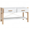 Szafka pod TV, biała, 82x38x45 cm, materiał drewnopochodny