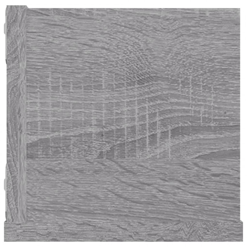 Półka ścienna na płyty CD, szary dąb sonoma, 100x18x18 cm
