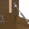 Skrzynia do przechowywania, brązowa 110x50x45,5 cm, lita sosna