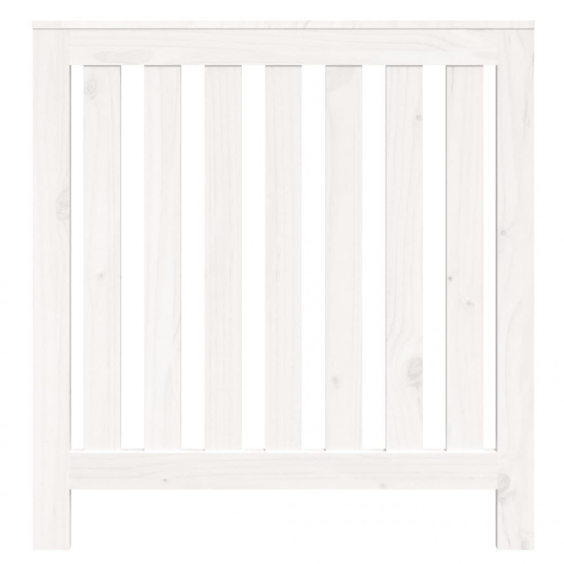 Osłona grzejnika, biała, 79,5x19x84 cm, lite drewno sosnowe