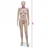 MANEKIN KOBIECY BEŻOWY SZKLANA PODSTAWA 175 CM SZEROKOŚĆ RAMION 40 CM OBRACANE RĘCE 360°
