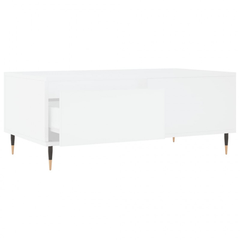 Stolik kawowy, biały 90x50x36,5 cm, materiał drewnopochodny