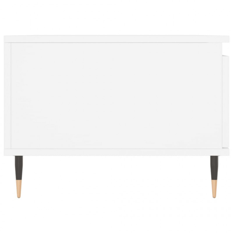 Stolik kawowy, biały 90x50x36,5 cm, materiał drewnopochodny