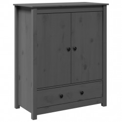 Szafka, szara, 83x41,5x100 cm, lite drewno sosnowe