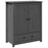 Szafka, szara, 83x41,5x100 cm, lite drewno sosnowe