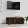 Szafka pod telewizor, przydymiony dąb, 80x34x30 cm