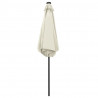 Parasol ogrodowy z LED i aluminiowym słupkiem, 270 cm, piaskowy