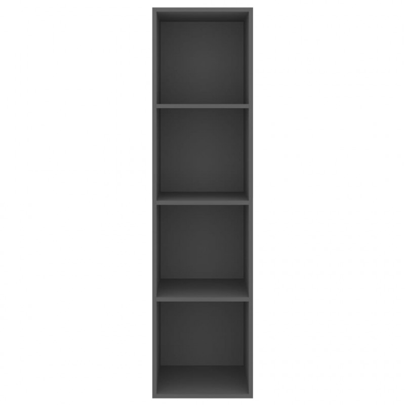 Wisząca szafka TV, szara, 37x37x142,5 cm