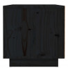 Szafki nocne, 2 szt., czarne, 40x34x35 cm, lite drewno sosnowe