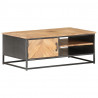 Stolik kawowy, 90x50x35, lite drewno akacjowe