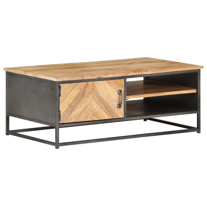 Stolik kawowy, 90x50x35, lite drewno akacjowe