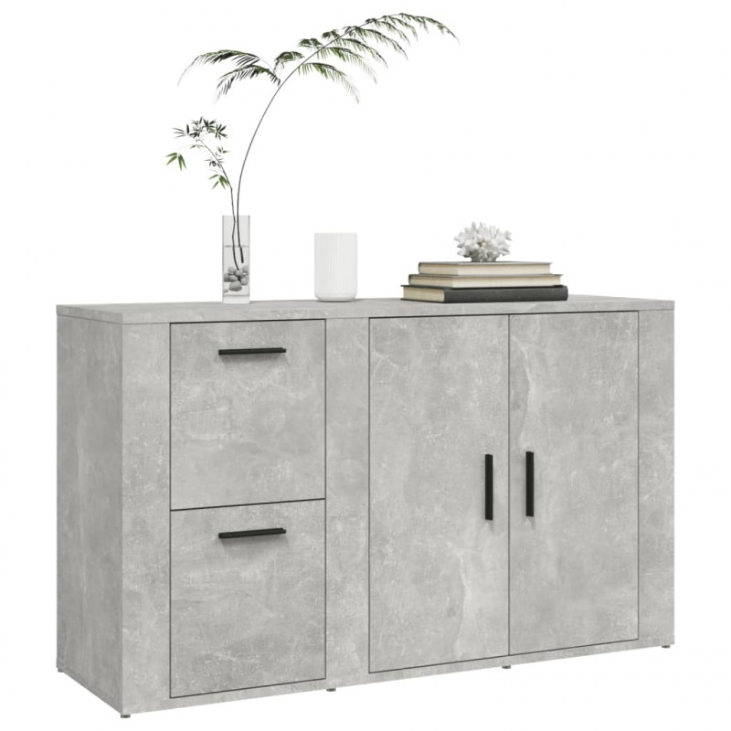 Szafka, szarość betonu, 100x33x59,5 cm, materiał drewnopochodny