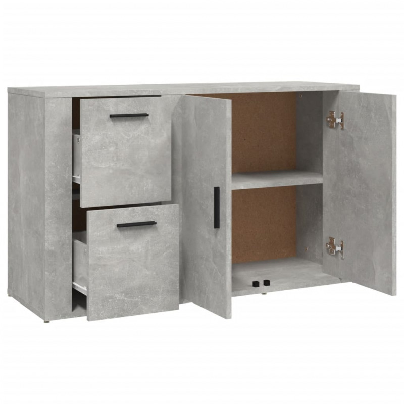 Szafka, szarość betonu, 100x33x59,5 cm, materiał drewnopochodny
