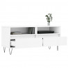 Szafka pod TV, biała, 100x34,5x44,5 cm, materiał drewnopochodny
