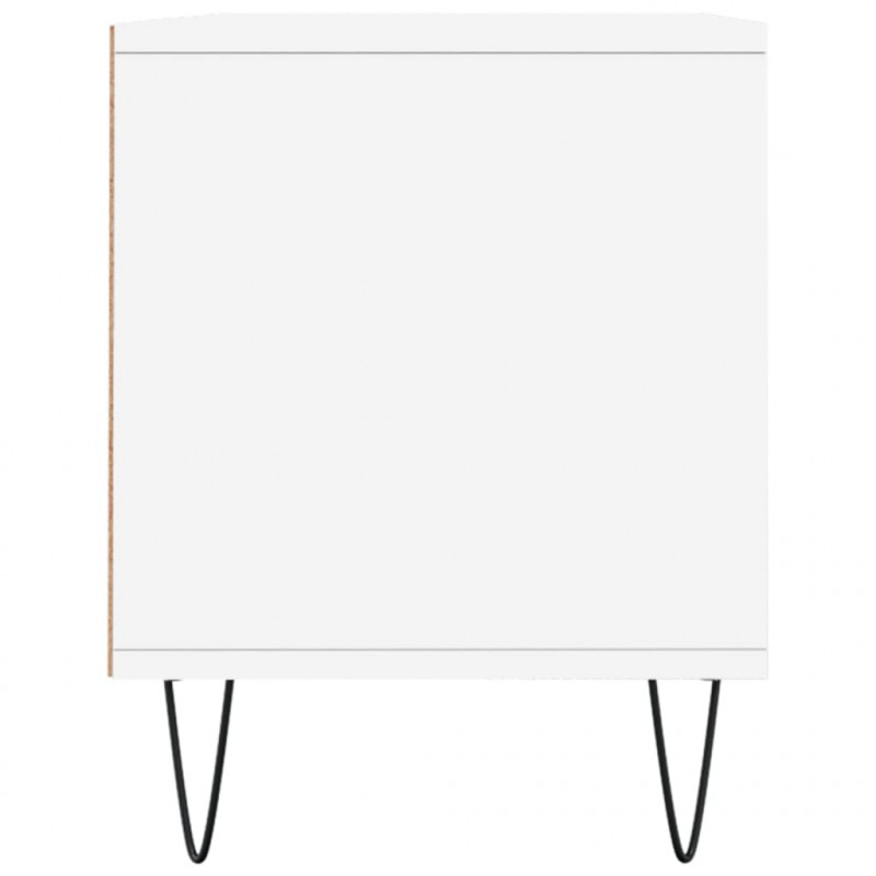 Szafka pod TV, biała, 100x34,5x44,5 cm, materiał drewnopochodny