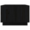 Stolik kawowy, czarny, 80x50x35 cm, lite drewno sosnowe