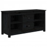 Szafka pod telewizor, czarna, 103x36,5x52 cm, drewno sosnowe