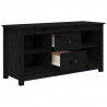 Szafka pod telewizor, czarna, 103x36,5x52 cm, drewno sosnowe