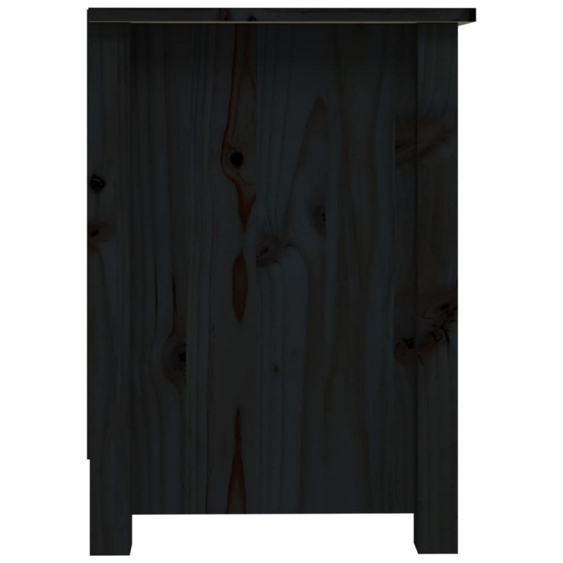 Szafka pod telewizor, czarna, 103x36,5x52 cm, drewno sosnowe