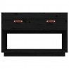 Szafka pod TV, czarna, 90x40x60 cm, lite drewno sosnowe