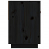 Szafka pod TV, czarna, 90x40x60 cm, lite drewno sosnowe