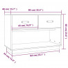Szafka pod TV, czarna, 90x40x60 cm, lite drewno sosnowe