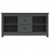 Szafka pod telewizor, szara, 103x36,5x52 cm, drewno sosnowe