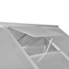 Szklarnia z aluminiową ramą, 481x250x195 cm, 23,44 m³