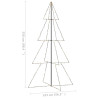 Ozdoba świąteczna LED w kształcie choinki, 360 LED, 143x250 cm