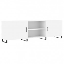 Szafka pod TV, biała, 150x30x50 cm, materiał drewnopochodny
