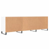 Szafka pod TV, biała, 150x30x50 cm, materiał drewnopochodny