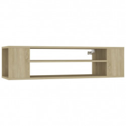Wisząca szafka TV, dąb sonoma, 100x30x26,5 cm