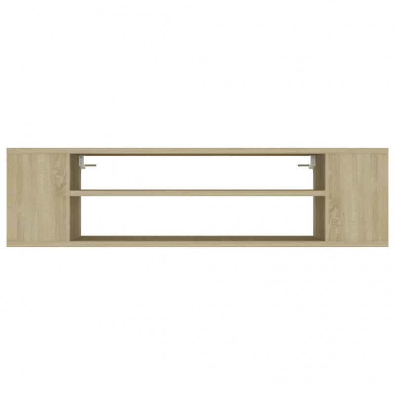 Wisząca szafka TV, dąb sonoma, 100x30x26,5 cm