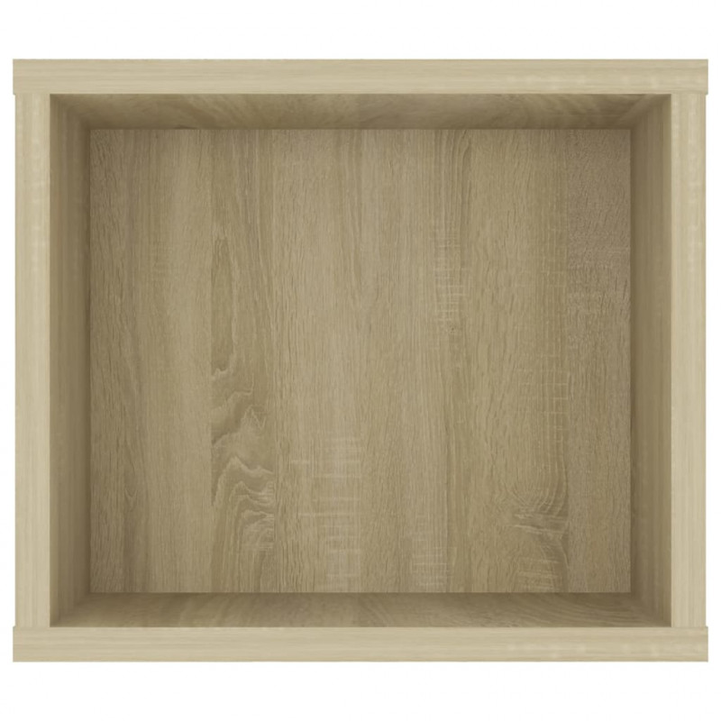 Wisząca szafka TV, dąb sonoma, 100x30x26,5 cm