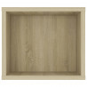 Wisząca szafka TV, dąb sonoma, 100x30x26,5 cm