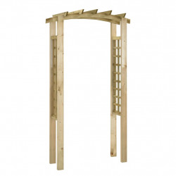 Pergola ogrodowa z kratką, 110x60x210 cm, drewno sosnowe