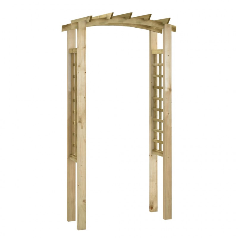 Pergola ogrodowa z kratką, 110x60x210 cm, drewno sosnowe