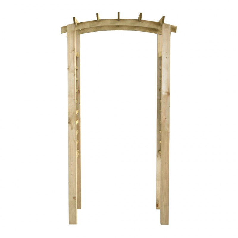 Pergola ogrodowa z kratką, 110x60x210 cm, drewno sosnowe