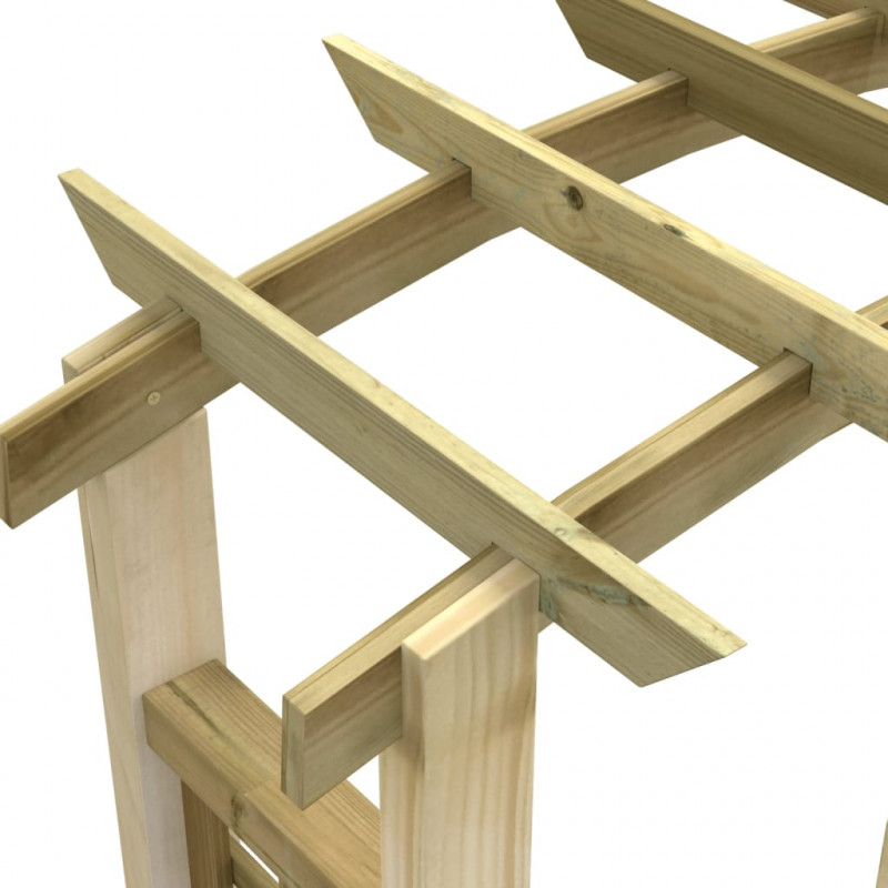Pergola ogrodowa z kratką, 110x60x210 cm, drewno sosnowe