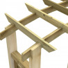 Pergola ogrodowa z kratką, 110x60x210 cm, drewno sosnowe