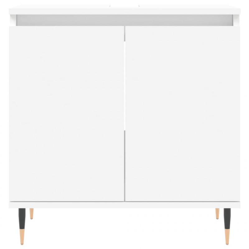 Szafka łazienkowa, biała, 58x33x60 cm, materiał drewnopochodny